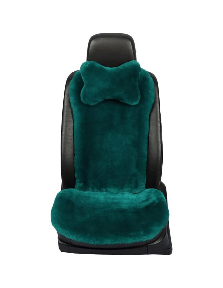 Cubierta de Asiento de Coche OGLAND Piel de Oveja Verde Alpino Cubierta de Asiento de Coche OGLAND Piel de Oveja Verde Alpino