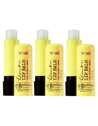 Bálsamo Labial de Limón C.O. Bigelow 3 Unidades 40g