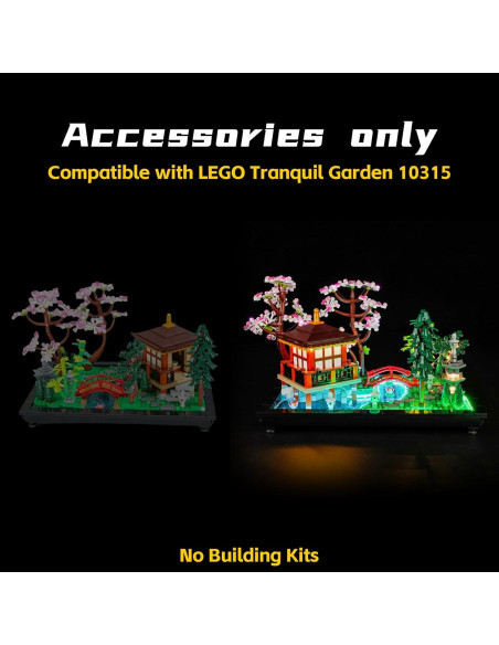 Luz LED BrickBling Compatible con Lego 10315 Jardín Zen Luz LED BrickBling Compatible con Lego 10315 Jardín Zen
