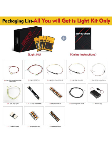 Luz LED BrickBling Compatible con Lego 10315 Jardín Zen