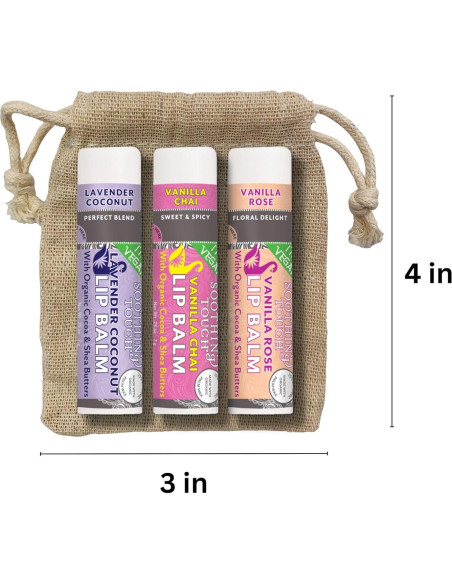 Set de 6 Balsamos Labiales Veganos Soothing Touch - Jumbo Set de 6 Balsamos Labiales Veganos Soothing Touch - Jumbo