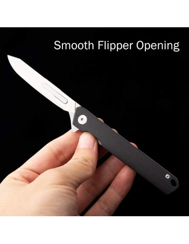 Cuchillo Plegable Samior S13 con 20 Cuchillas Reemplazables