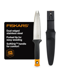 Cuchillo de Jardín Fiskars Hori Hori 40.4 cm con Funda