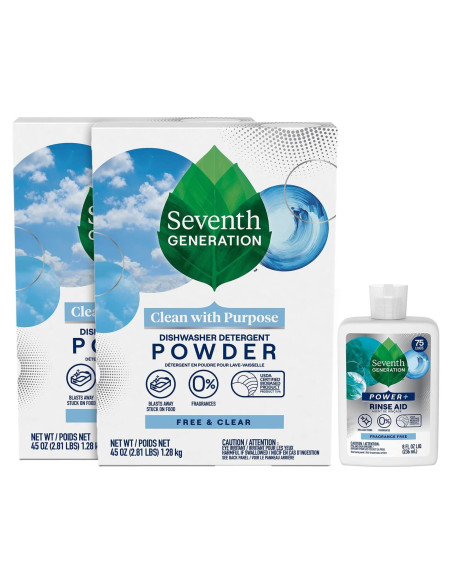 Detergente en polvo para lavavajillas Seventh Generation 2-Pack 1270g Detergente en polvo para lavavajillas Seventh Generation 2-Pack 1270g