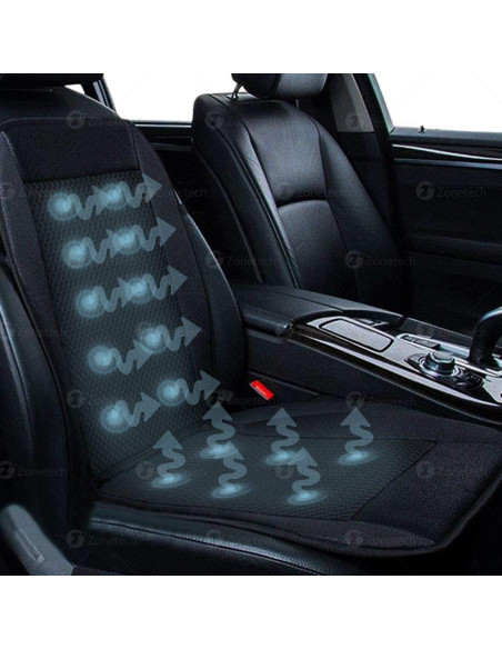 Cojín de Asiento Refrigerante Zone Tech Negro 2-Pack 12V Cojín de Asiento Refrigerante Zone Tech Negro 2-Pack 12V