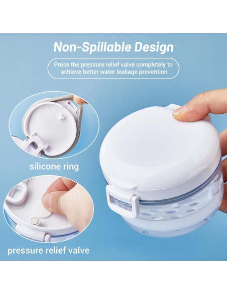 Caja de Baño Automática Esdallina para Dentaduras y Brackets Caja de Baño Automática Esdallina para Dentaduras y Brackets