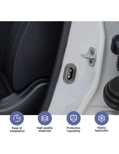 16 Amortiguadores de Puerta de Silicona Leechio para Coches