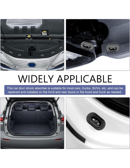 16 Amortiguadores de Puerta de Silicona Leechio para Coches 16 Amortiguadores de Puerta de Silicona Leechio para Coches