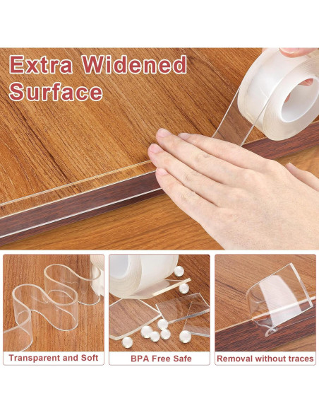 Protectores de Esquinas para Bebés HOMREALM 2M Silicona Transparente Protectores de Esquinas para Bebés HOMREALM 2M Silicona Transparente