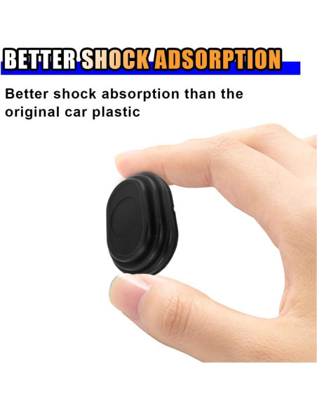 Amortiguador de Puerta de Coche SMILFUY 8PCS Silicona Negra Amortiguador de Puerta de Coche SMILFUY 8PCS Silicona Negra