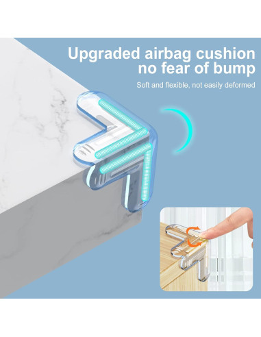 Protectores de Esquinas para Bebés xuenair - 8 Piezas Transparentes