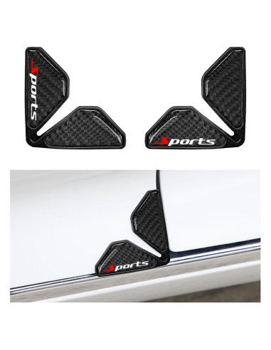 Protector de Esquinas de Puerta de Auto FSTURIOS 2PCS Negro