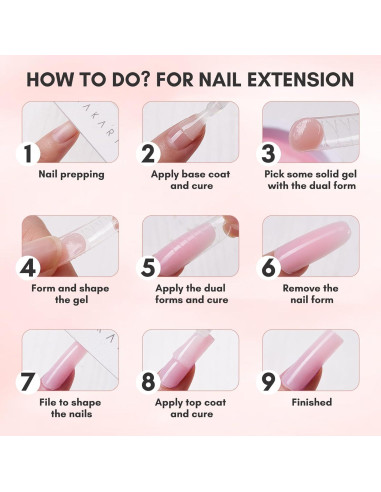 Gel Constructor Sólido Makartt 4 en 1 para Uñas 15ml - 2 Pcs
