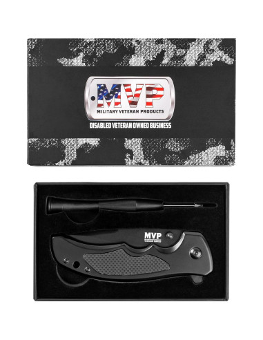 Cuchillo Táctico Plegable MVP 1805-SOT Negro Titanio