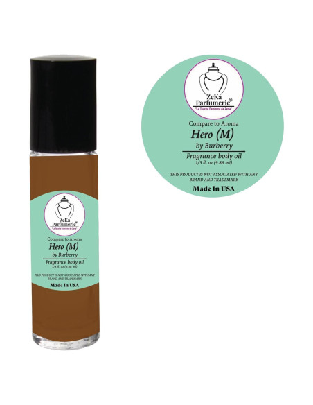 Aceite Corporal Zeka Parfumerie 9.86ml Compatible con Hero Burberry Aceite Corporal Zeka Parfumerie 9.86ml Compatible con Hero Burberry