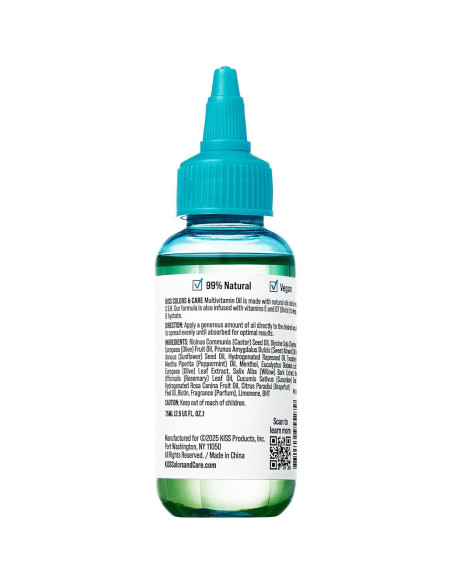 Aceite Multivitamínico KISS Colors & Care Menta 73.93 ml Aceite Multivitamínico KISS Colors & Care Menta 73.93 ml