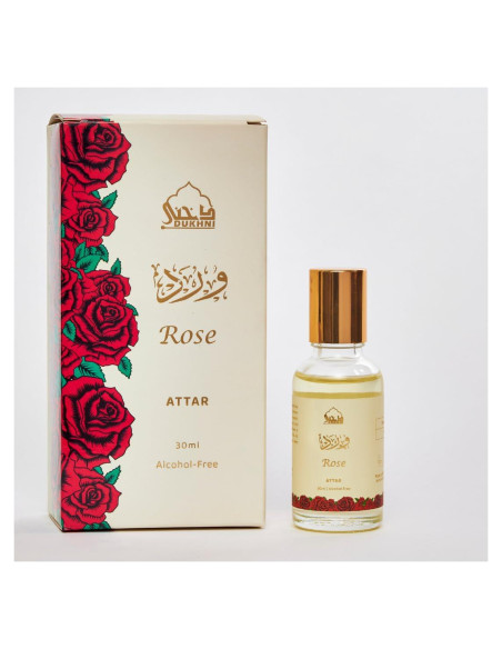 Aceite de Perfume Dukhni Rosa 30ml Roll On Unisex - Fragancia Floral Aceite de Perfume Dukhni Rosa 30ml Roll On Unisex - Fragancia Floral