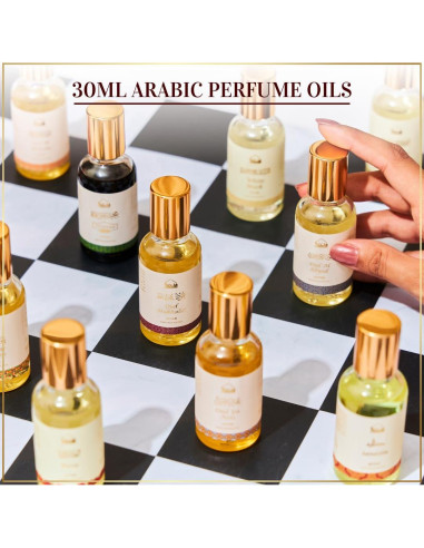 Aceite de Perfume Dukhni Rosa 30ml Roll On Unisex - Fragancia Floral