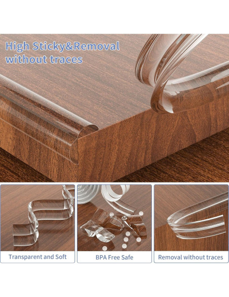 Protectores de Esquinas para Bebés HOMREALM 2M Transparente Protectores de Esquinas para Bebés HOMREALM 2M Transparente