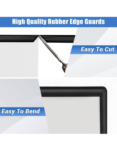 Protector de Bordes de Goma YANRUIPRO 3/4" Negro 10FT