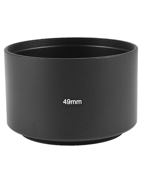 Capucha de Lente uxcell 49mm Aluminio Antirreflectante Negro Capucha de Lente uxcell 49mm Aluminio Antirreflectante Negro