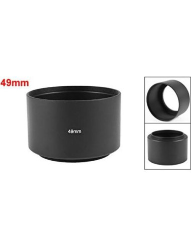 Capucha de Lente uxcell 49mm Aluminio Antirreflectante Negro