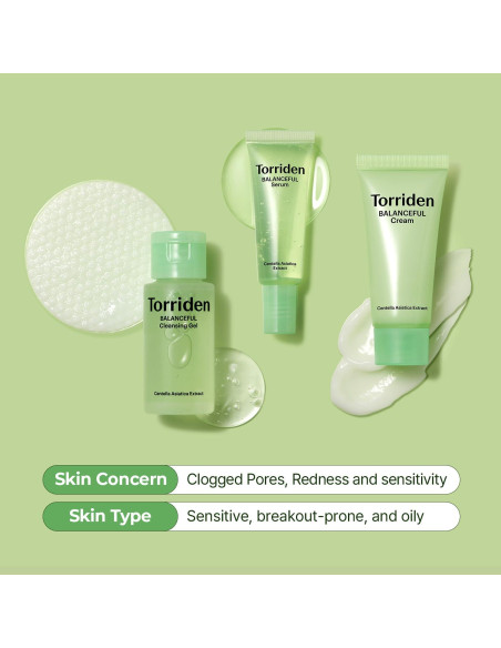 Kit de Cuidado de Piel Torriden Balanceful - 4 Pasos Cica Kit de Cuidado de Piel Torriden Balanceful - 4 Pasos Cica