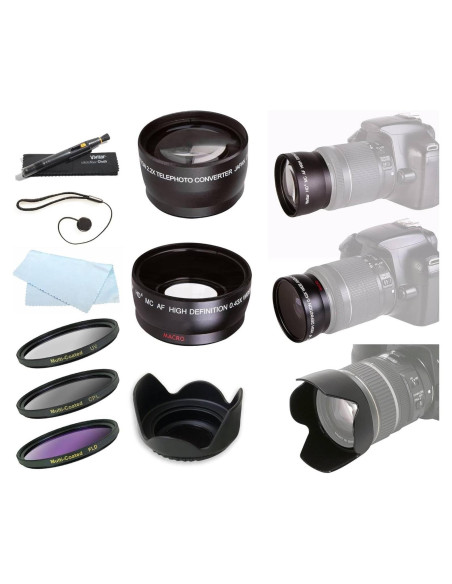 Kit de Lentes 58mm para FujiFilm HS20 EXR + Accesorios Kit de Lentes 58mm para FujiFilm HS20 EXR + Accesorios