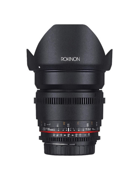 Lente Cine Rokinon 16mm T2.2 Gran Angular para Nikon Lente Cine Rokinon 16mm T2.2 Gran Angular para Nikon