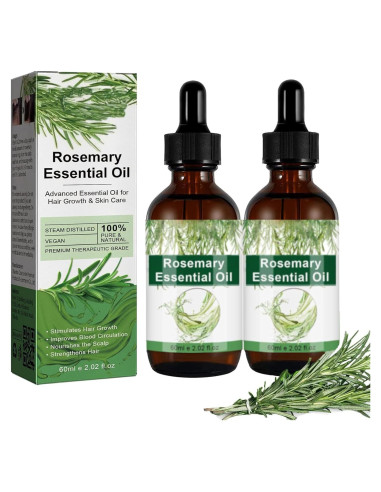Aceite de Romero Orgánico 100% Puro para Cabello y Piel 60ml