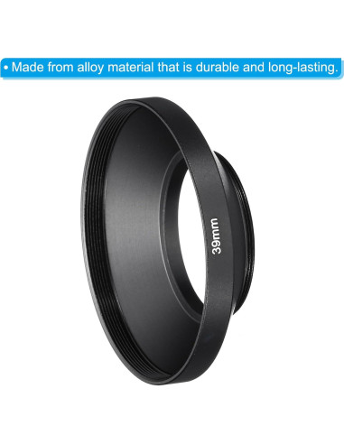 Capucho de Lente PATIKIL 39mm Antirreflectante Negro