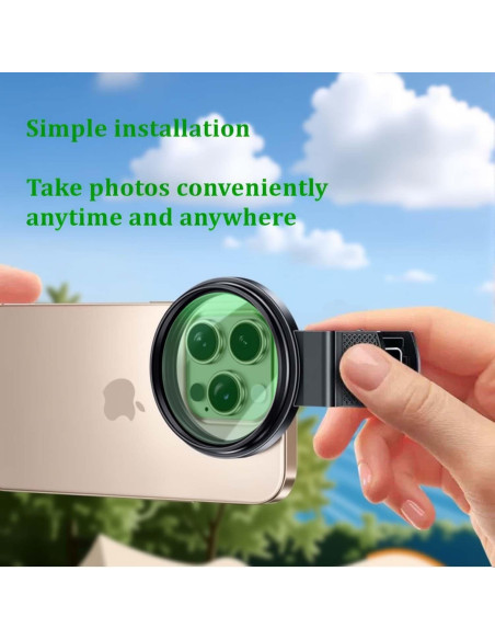 Filtro Polarizador CPL 52mm SDPX para Teléfono Móvil Filtro Polarizador CPL 52mm SDPX para Teléfono Móvil