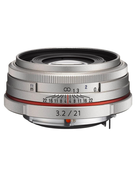 Lente Gran Angular Pentax DA 21mm F3.2 AL Limitada Plata Lente Gran Angular Pentax DA 21mm F3.2 AL Limitada Plata