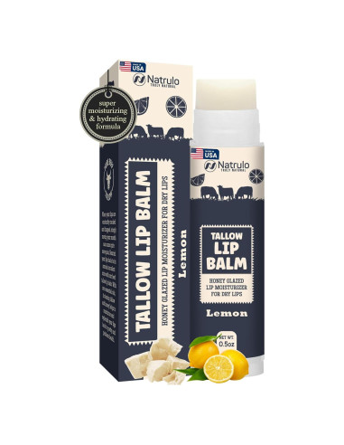 Bálsamo Labial Natural Natrulo - Hidratante de Grasa de Res 17g