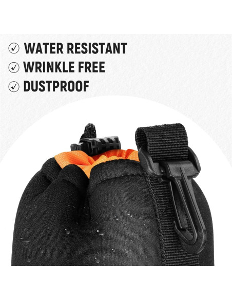Funda para Lentes de Cámara Neewer - 4 Tamaños, Neopreno Funda para Lentes de Cámara Neewer - 4 Tamaños, Neopreno