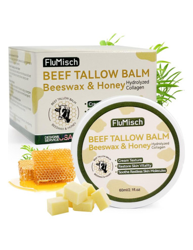 Bálsamo Hidratante FluMisch 60ml - Sebo de Res y Miel Orgánica