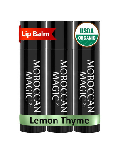 Bálsamo Labial Orgánico Moroccan Magic 3 Pack Tomillo Limón