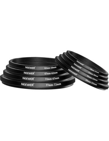 Kit de Anillos Adaptadores de Filtro Neewer 18 Piezas DSLR