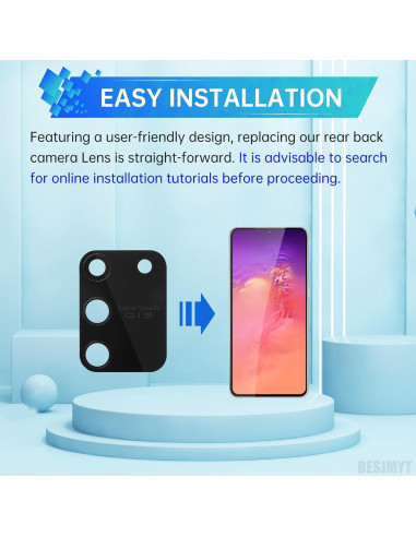 Reemplazo Lente Cámara Samsung Galaxy S10 Lite + Kit Herramientas