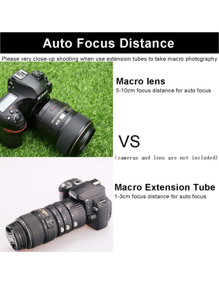 Conjunto de tubos de extensión macro Mcoplus 12mm 20mm 36mm para Nikon Conjunto de tubos de extensión macro Mcoplus 12mm 20mm 36mm para Nikon