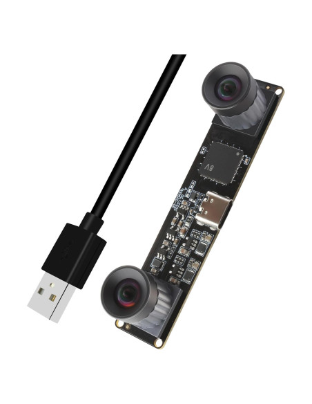 Cámara USB 2.0 IFWATER 210fps 800P Doble Lente Monocromática Cámara USB 2.0 IFWATER 210fps 800P Doble Lente Monocromática