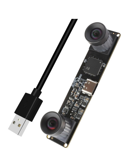Cámara USB 2.0 IFWATER 210fps 800P Doble Lente Monocromática Cámara USB 2.0 IFWATER 210fps 800P Doble Lente Monocromática