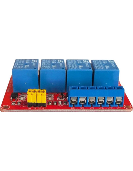 Módulo de Relé de 4 Canales 5V VOGURTIME con Aislamiento Módulo de Relé de 4 Canales 5V VOGURTIME con Aislamiento