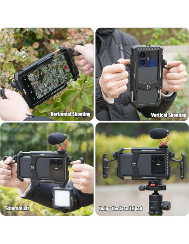 Jaula Universal Fotga para Smartphone con Mangos - Aluminio