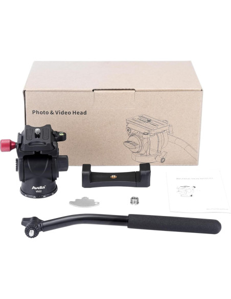Cabezal de Fluido Avella V502 para Trípode con Placa Rápida Cabezal de Fluido Avella V502 para Trípode con Placa Rápida