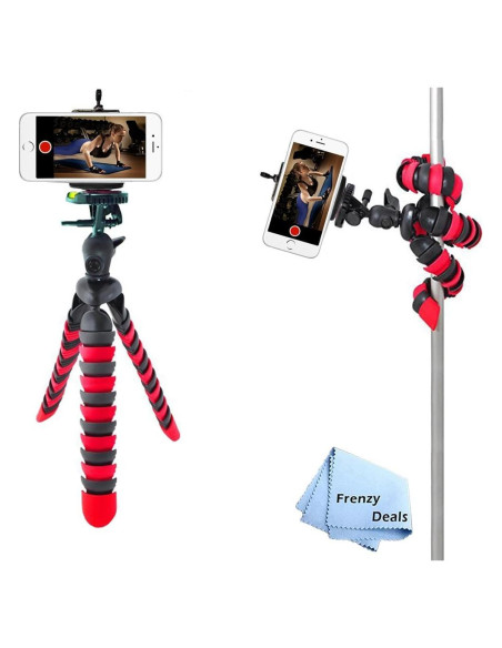 Trípode Flexible 30.5 cm Frenzy Deals con Soporte Universal Trípode Flexible 30.5 cm Frenzy Deals con Soporte Universal