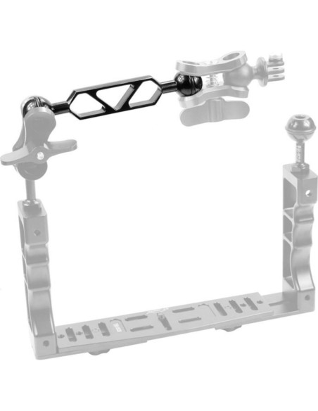 Adaptador de bola 2.54 cm a cabeza YS con brazo 12.7 cm aluminio Adaptador de bola 2.54 cm a cabeza YS con brazo 12.7 cm aluminio