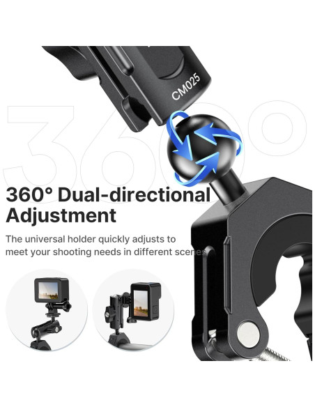 Soporte de Bicicleta ULANZI Goquick para Cámara de Acción 360 Soporte de Bicicleta ULANZI Goquick para Cámara de Acción 360