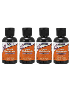Melatonina Líquida 3mg Now Foods 236.6 mL - Paquete de 4