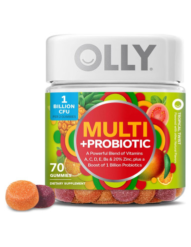 Gomitas OLLY Multi + Probiotic 70 Unidades Sabor Tropical